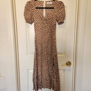Petal & Pup Brown Patterned Women's Dress